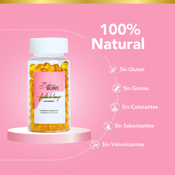 Aceite de Linaza Con Omegas 450 mg 125 cápsulas