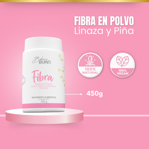 Fibra Natural Linaza + Nopal + Enzimas 450g en Polvo