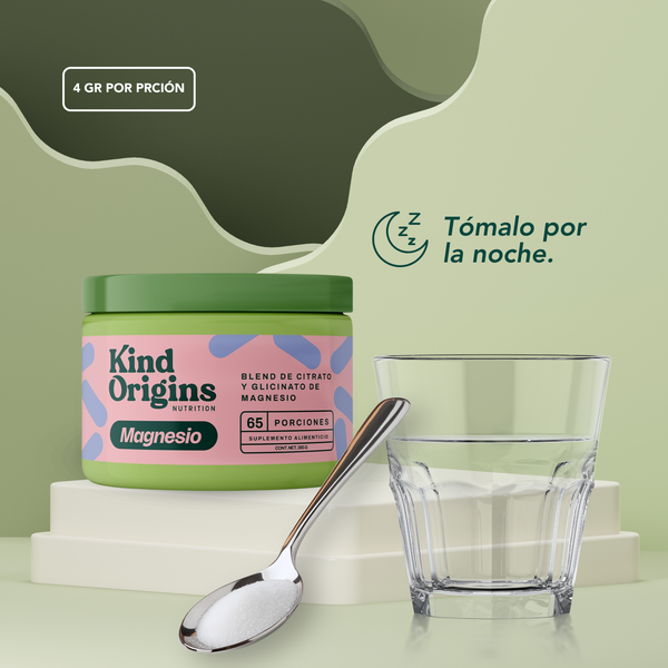 Magnesio Citrato & Glicinato 265g en Polvo
