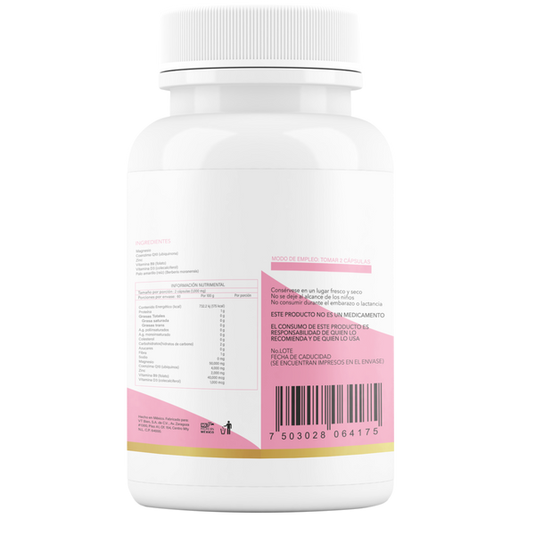 Ovacomplex Multivitamínico D3 + Zinc + Magnesio + Folato + CoQ10 en Tabletas