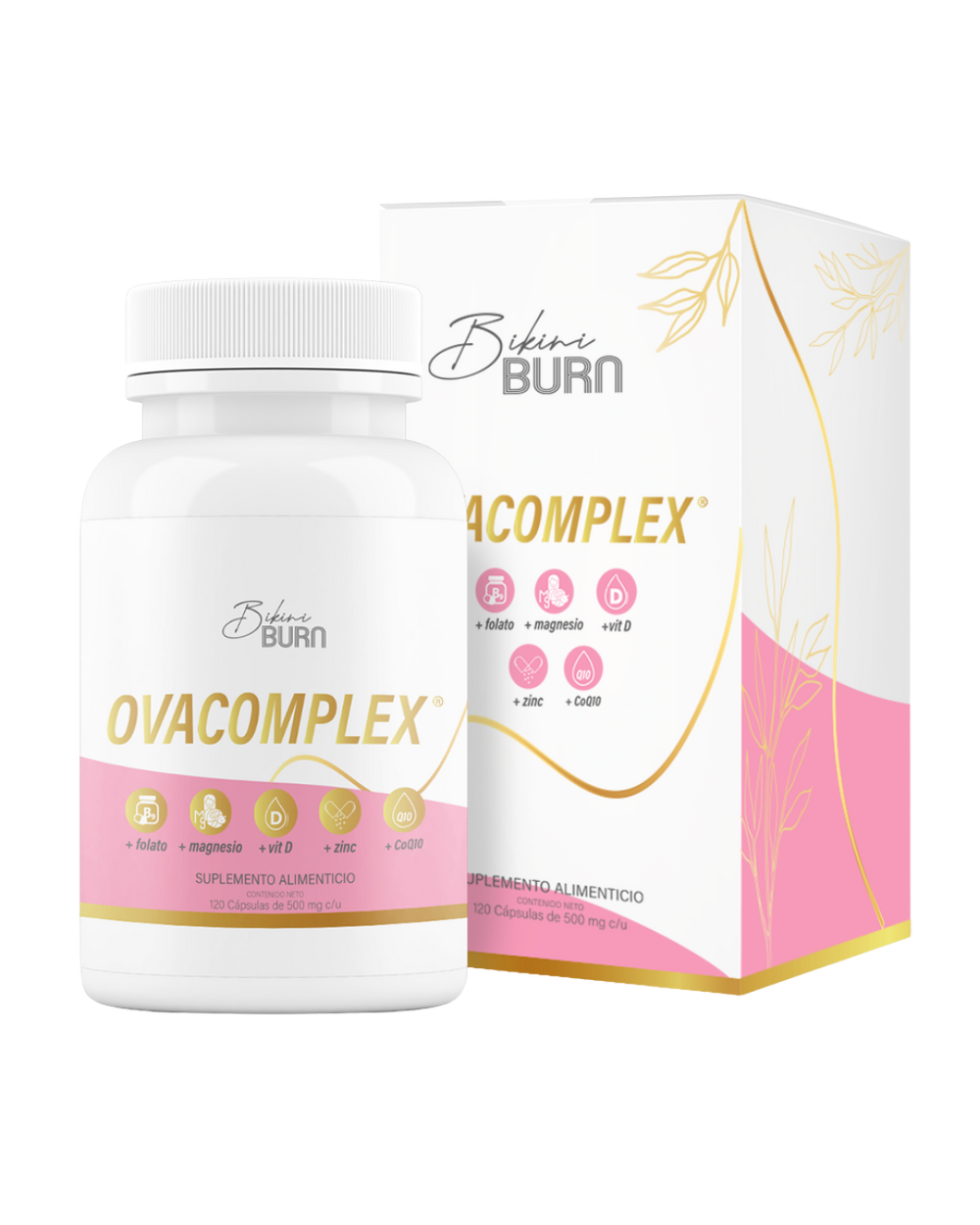 Ovacomplex Multivitamínico D3 + Zinc + Magnesio + Folato + CoQ10 en Tabletas
