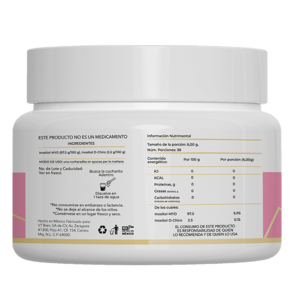 Ovatol® Inositol Myo&D-Chiro 40:1 230 g en Polvo