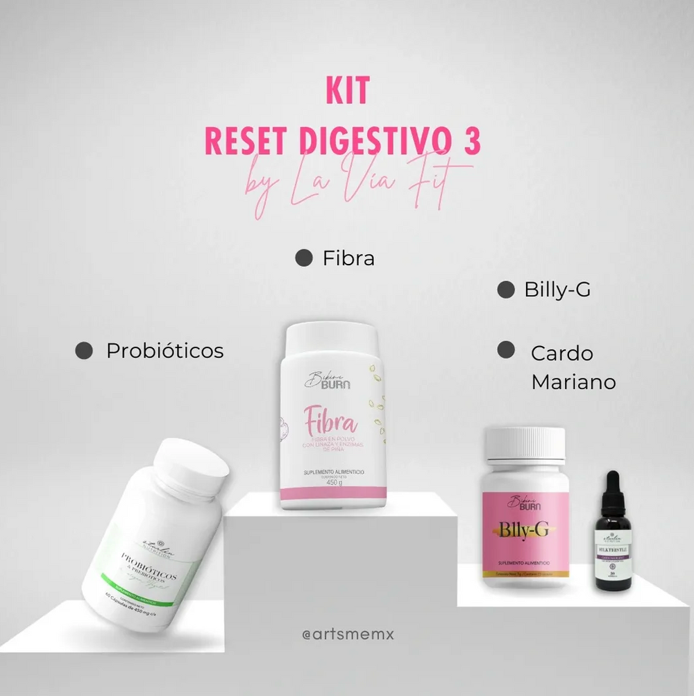 Kit Reset Digestivo by La Vía Fit *(No incluye inscripción al programa Reset Digestivo de La Vía Fit)