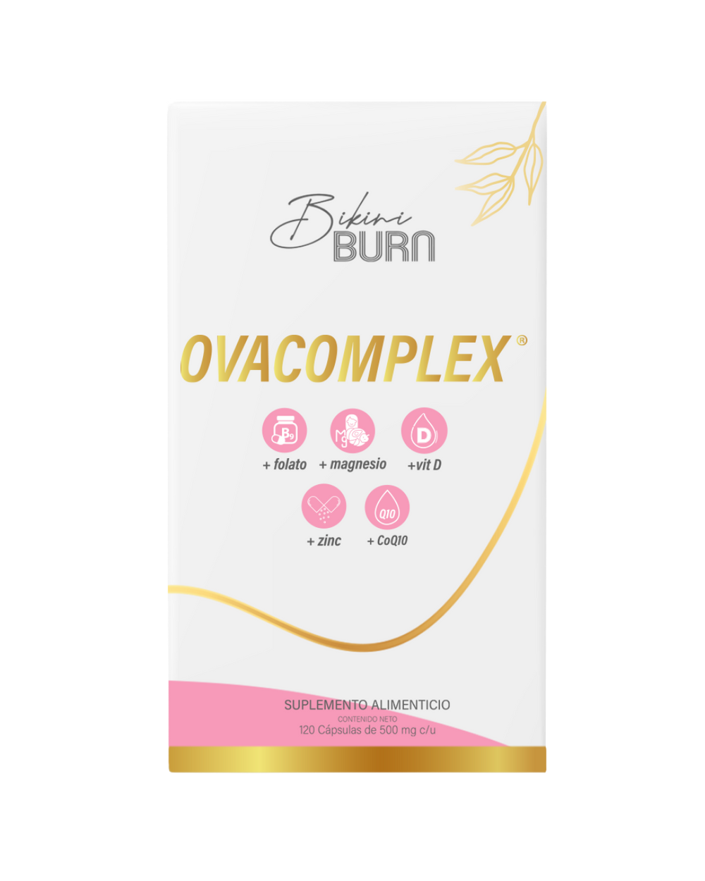 Ovacomplex Multivitamínico D3 + Zinc + Magnesio + Folato + CoQ10 en Tabletas